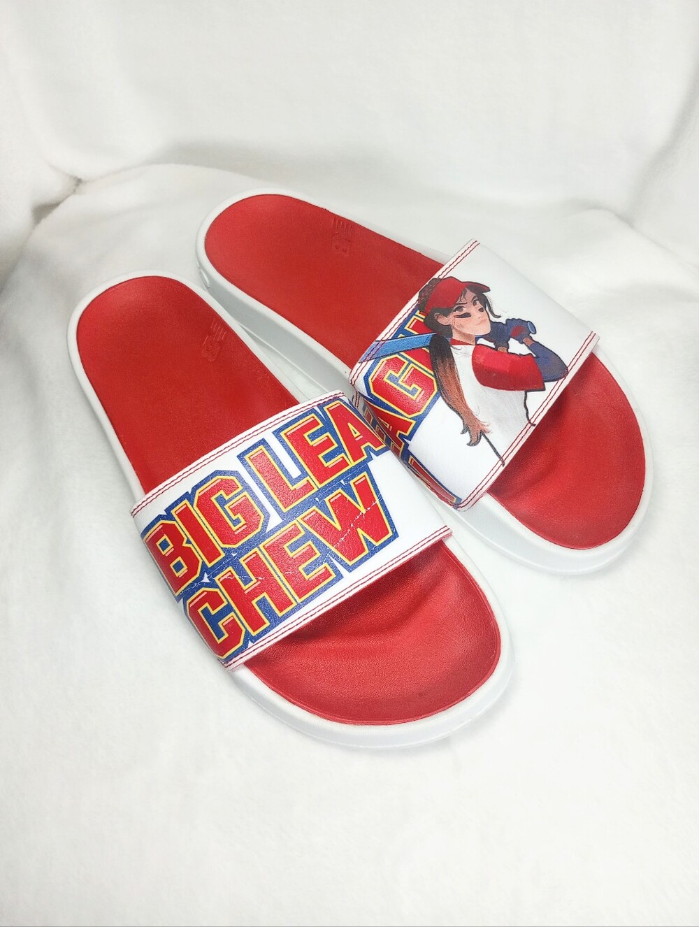 New Balance Big League Chew Slides Athletic Streetwear Baseball MLB Sandals Sz 9